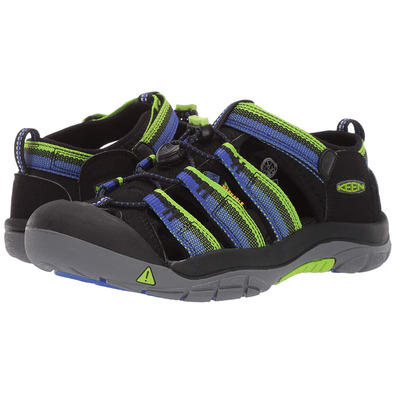 Keen Newport H2 todas as sandálias preto / azul / verde