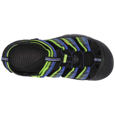Keen Newport H2 todas as sandálias preto / azul / verde