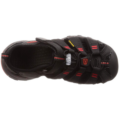 Sandalia Keen Newport Neo H2 Jovem Negro / Rojo