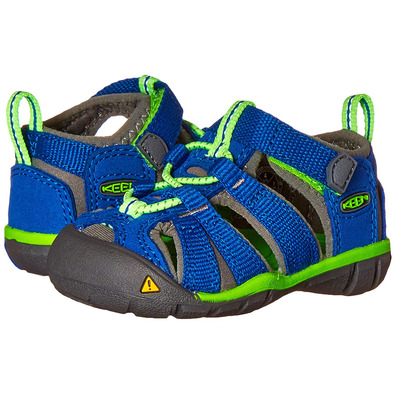 Sandalia Keen Seacamp II CNX Juvenil Marino / Verde