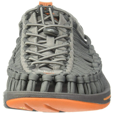 Sandalia Keen Uneek Flat Gris / Naranja