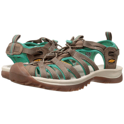 Keen Whisper W Sandal Marrom / Verde