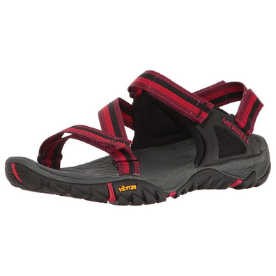 Sandalia Merrell All Out Blaze Web W Rojo / Negro