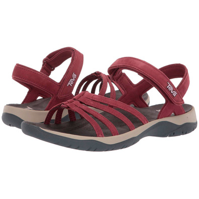 Sandália de couro Teva Elzada Garnet
