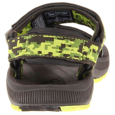 Teva Hurricane 2 Sandal Baby Verde / Preta