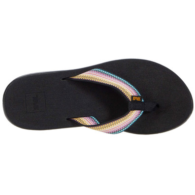 Sandália Teva Voya Flip W Preto / Multicolor