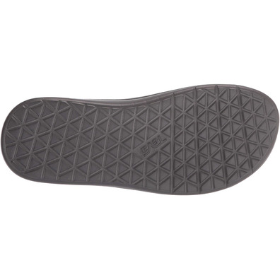 Teva Voya Slide Couro Sandália Dark Olive