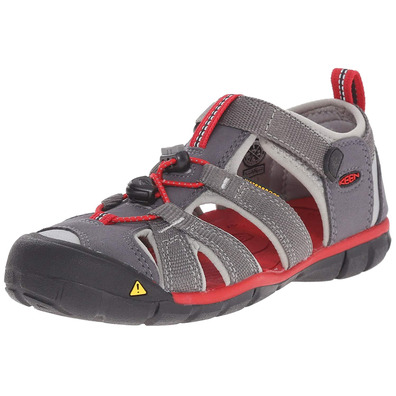 Sandálias Keen Seacamp II CNX Tots cinza / vermelho