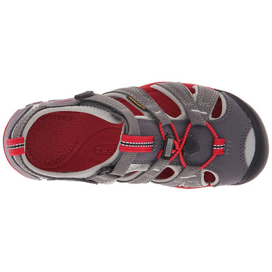 Sandálias Keen Seacamp II CNX Tots cinza / vermelho