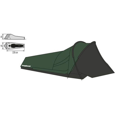 Tenda de Campismo Trangoworld Top Verde Claro