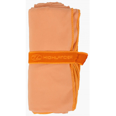 Toalha de viagem de microfibra Highlander XL laranja