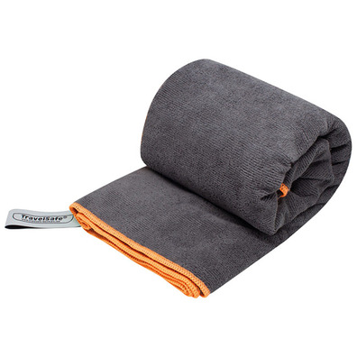 Toalha de microfibra TravelSafe Terry 135x70 cinza Naranja-Gris