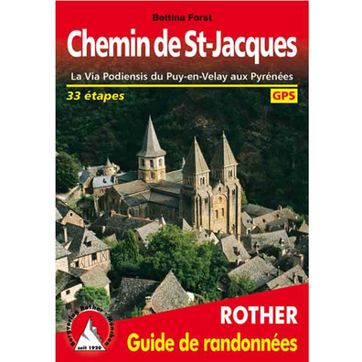 A Via Podiensis de Puy-en-Velay aos Pirineus- Rother Chemin de