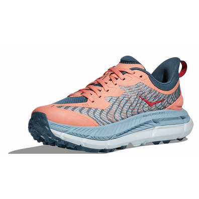 Sapato Hoka Mafate Speed 4 W Cinza/Rosa