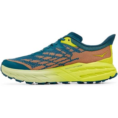 Sapato Hoka Speedgoat 5 Azul/limão/laranja