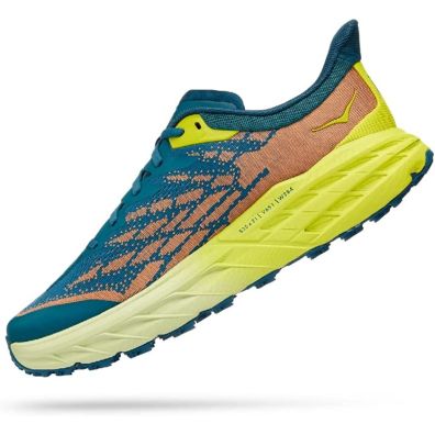 Sapato Hoka Speedgoat 5 Azul/limão/laranja