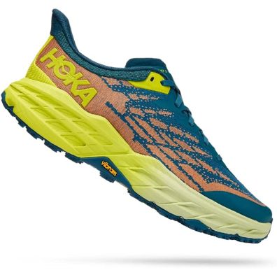 Sapato Hoka Speedgoat 5 Azul/limão/laranja