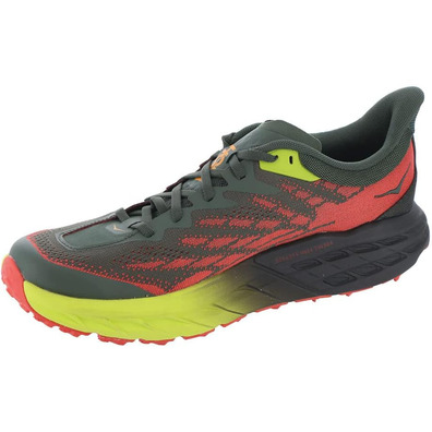 Sapato Hoka Speedgoat 5 cinza/vermelho