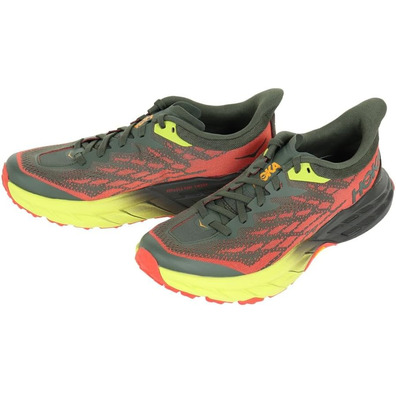 Sapato Hoka Speedgoat 5 cinza/vermelho