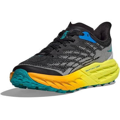 Sapato Hoka Speedgoat 5 preto/cinza/verde