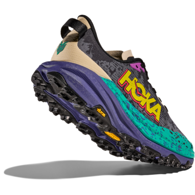 Tênis Hoka Speedgoat 6 W Cinza/Verde/Roxo