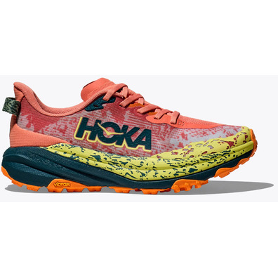 Tênis Hoka Speedgoat 6 W Salmão/Amarelo