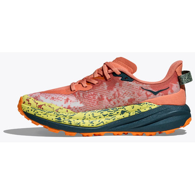 Tênis Hoka Speedgoat 6 W Salmão/Amarelo