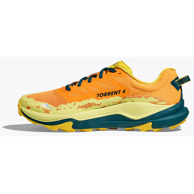 Tênis Hoka Torrent 4 Laranja/Amarelo
