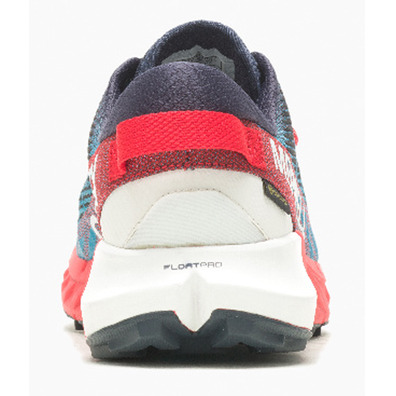 Sapato Merrell Agitily Peak 4 GTX azul/vermelho