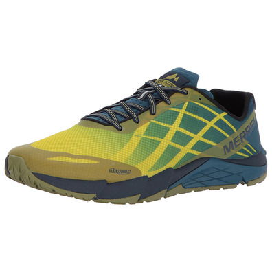 Sapato Merrell Bare Access Flex amarelo / azul