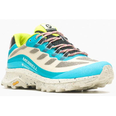 Tênis Merrell Moab Speed GTX W Bege/Azul