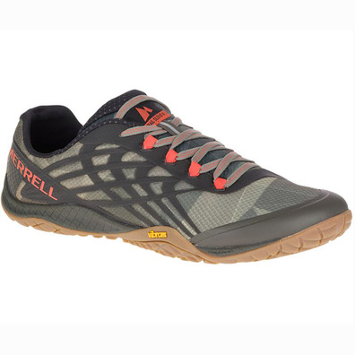 Merrell Trail Glove 4 Marrom / Laranja Sapato