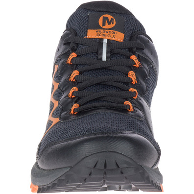 Merrell Wildwood GTX sapato preto / laranja