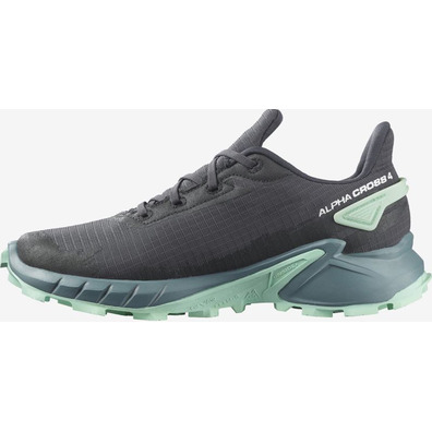 Sapato Salomon Alphacross 4 GTX W cinza/turquesa
