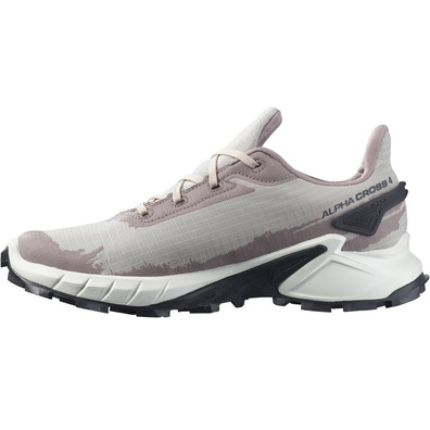 Sapato Salomon Alphacross 4 GTX W rosa/cinza