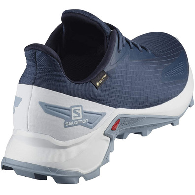 Sapato azul Salomon Alphacross Blast GTX