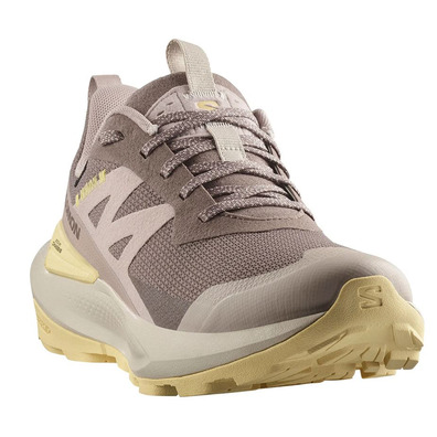 Tênis de corrida Salomon Elixir Activ GTX W marrom/amarelo