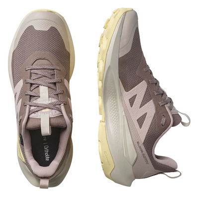 Tênis de corrida Salomon Elixir Activ GTX W marrom/amarelo