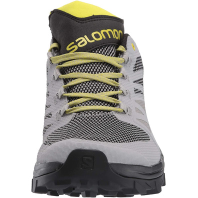 Salomon Outline GTX sapato cinza / limão