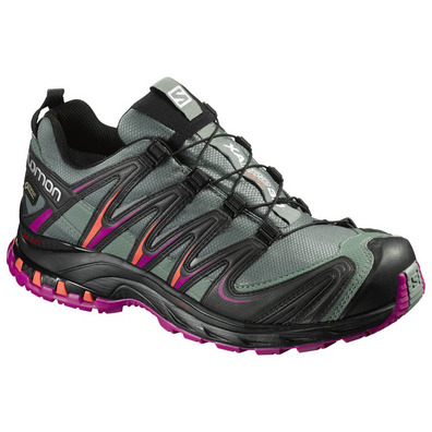 Sapato Salomon XA PRO 3D GTX W cinza / preto / roxo