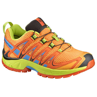 Salomon XA PRO 3D Kid Laranja / Azul / Sapato Lima