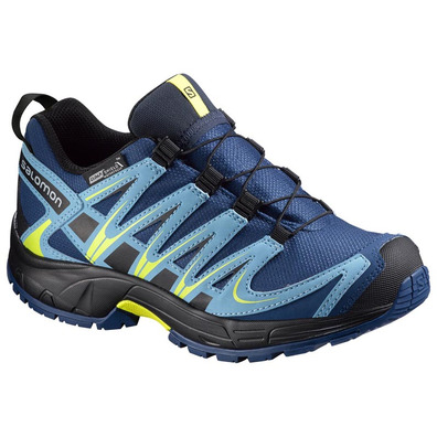 Salomon XA PRO 3D CS WP K Marinho / Azul / Sapato Preto