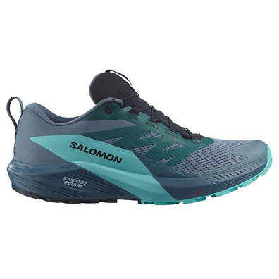 Sapato Salomon Sense Ride 5 GTX Aquamarine