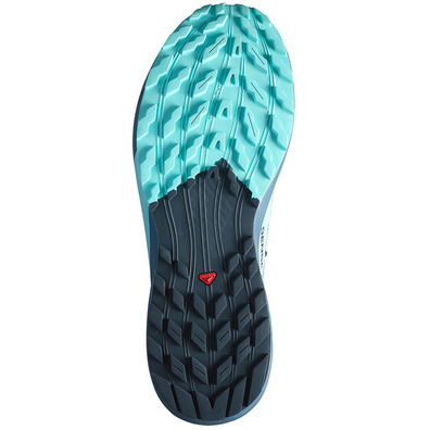 Sapato Salomon Sense Ride 5 GTX Aquamarine