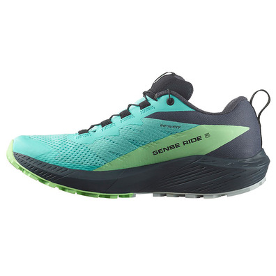 Sapato Salomon Sense Ride 5 GTX W Azul/Verde