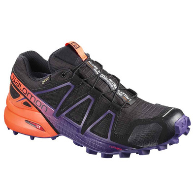 Sapato Salomon Speedcross 4 GTX W LTD Preto / Laranja / Roxo