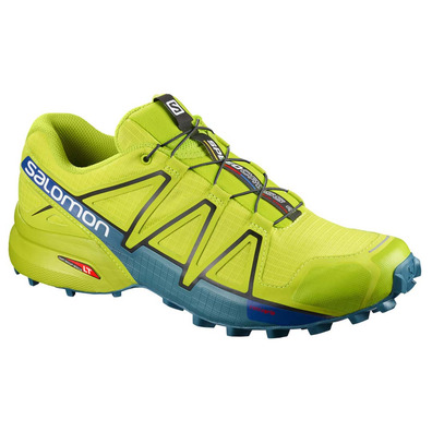 Sapato Salomon Speedcross 4 Lima / Azul / Preto