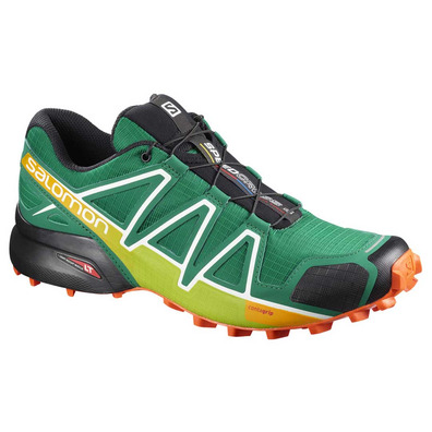 Salomon Speedcross 4 Shoe Green / Lime / Orange