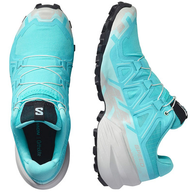 Tênis de corrida Salomon Speedcross 6 W azul-celeste