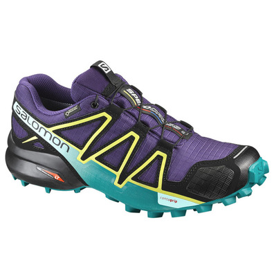 Tênis Salomon Speedcross 4 GTX W violeta / preto / turquesa